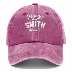 Keep Clam And Let Smith Handle It Washed Baseball Cap