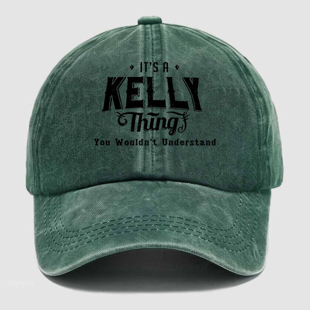 Kelly Thing Washed Baseball Cap