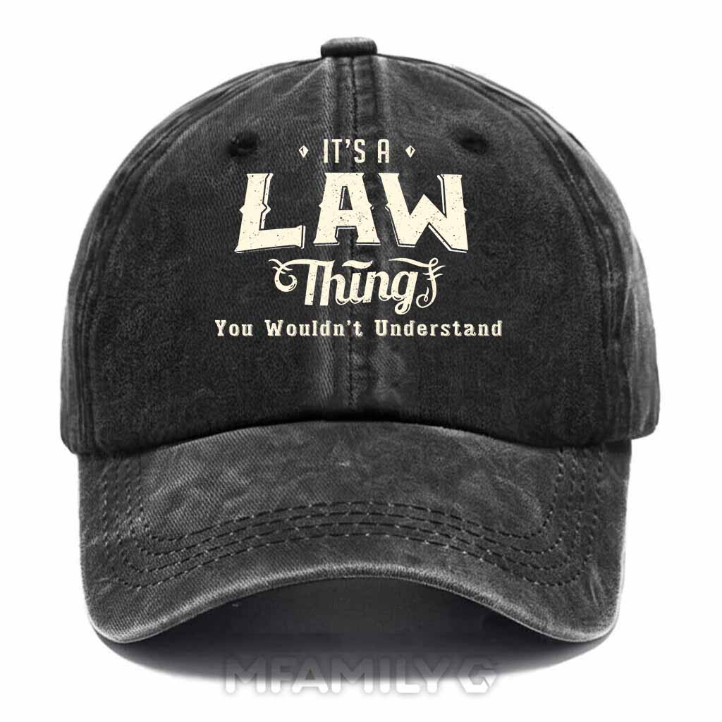 Law Thing Washed Baseball Cap