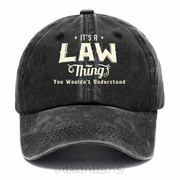 Law Thing Washed Baseball Cap