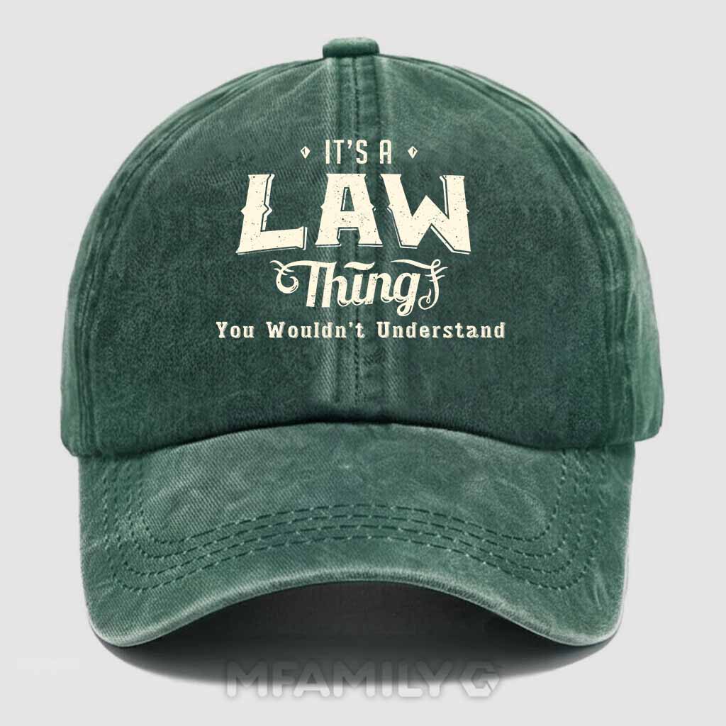 Law Thing Washed Baseball Cap