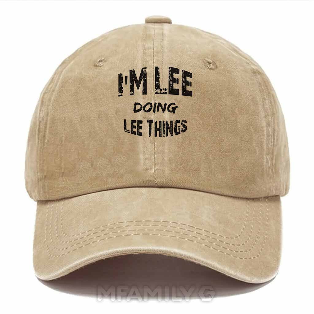 Lee Doing Lee Things Washed Baseball Cap