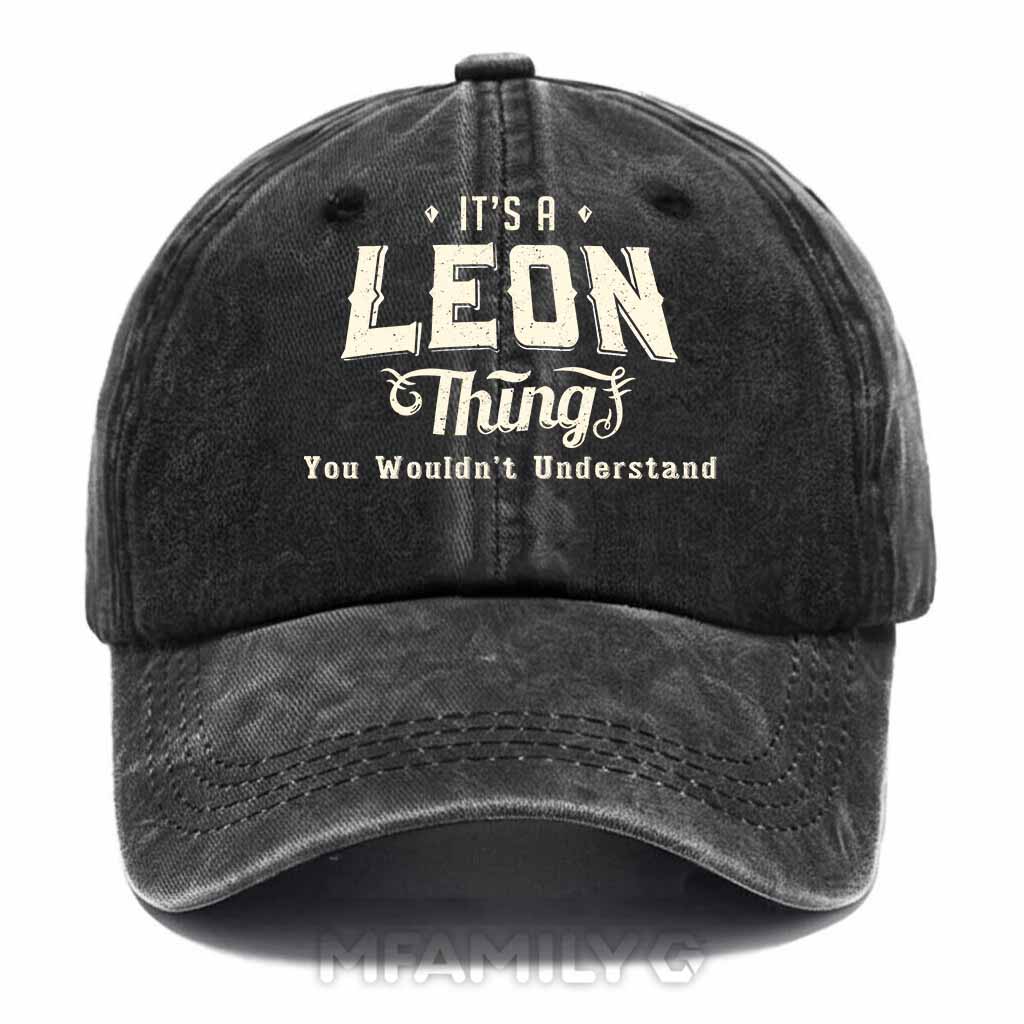 Leon Thing Washed Baseball Cap