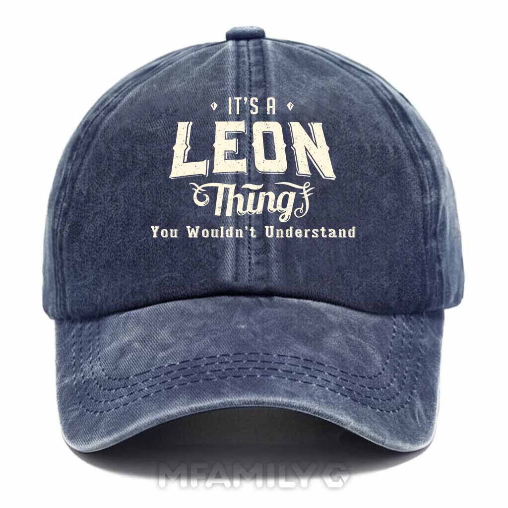 Leon Thing Washed Baseball Cap
