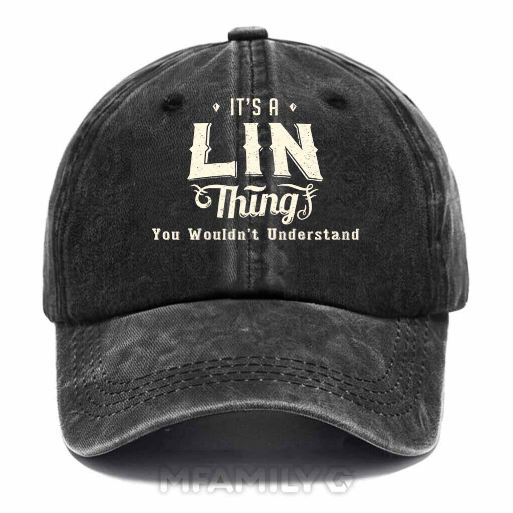 Lin Thing Washed Baseball Cap