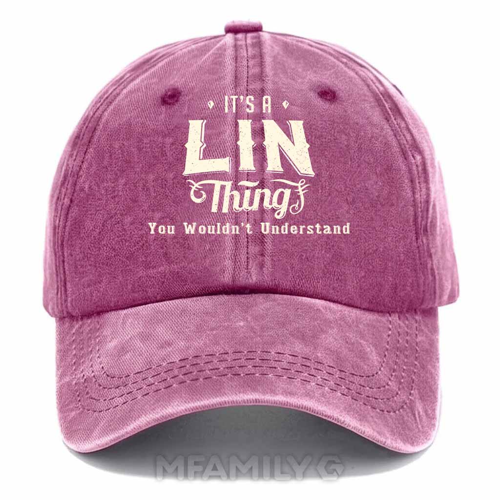Lin Thing Washed Baseball Cap
