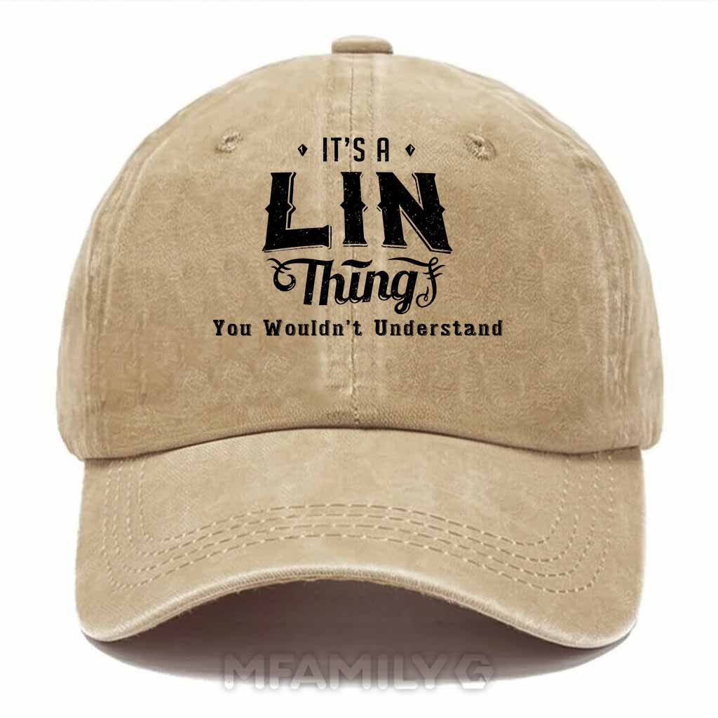 Lin Thing Washed Baseball Cap