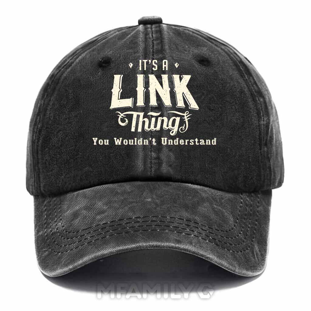 Link Thing Washed Baseball Cap