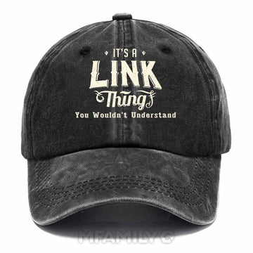 Link Thing Washed Baseball Cap
