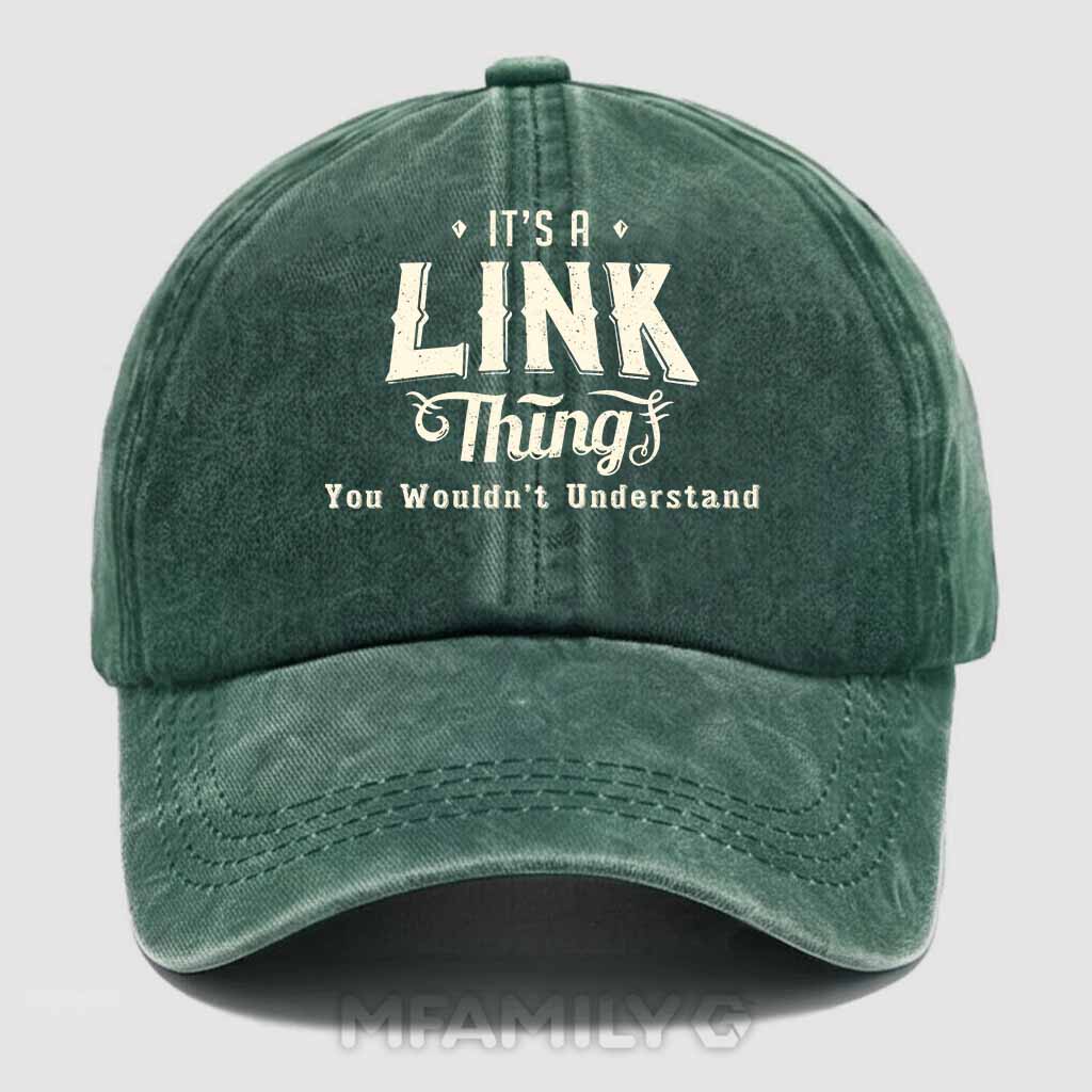 Link Thing Washed Baseball Cap