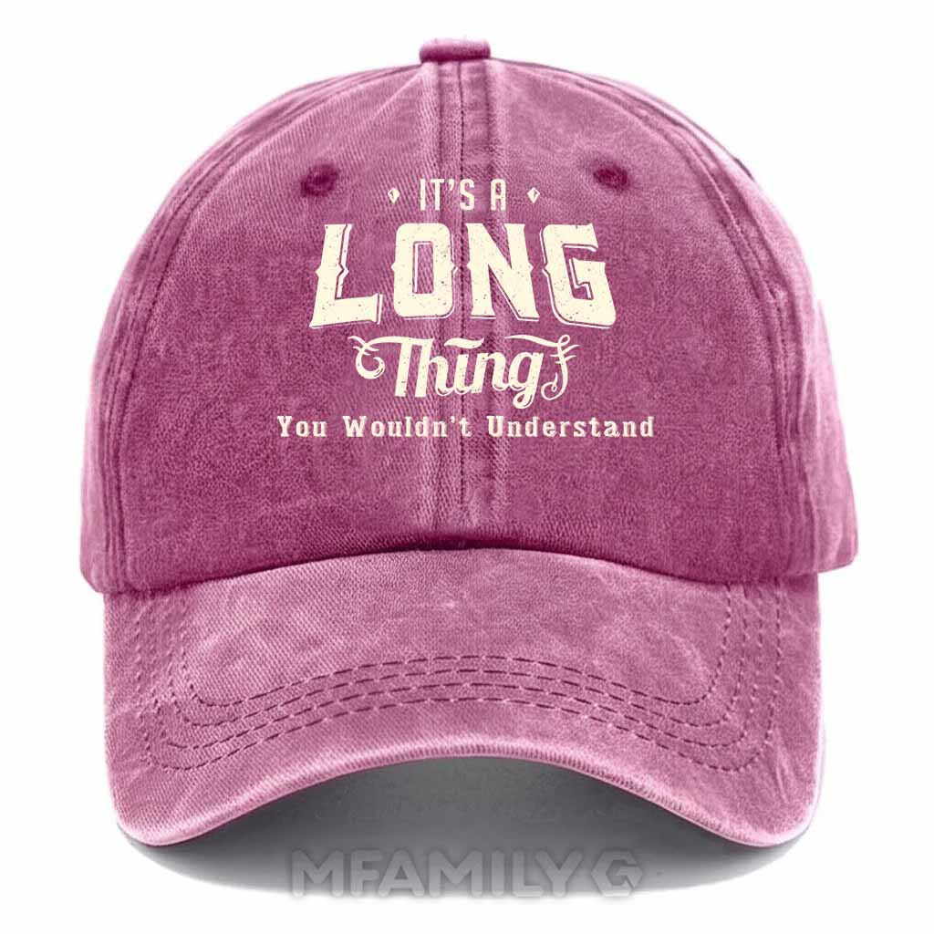 Long Thing Washed Baseball Cap