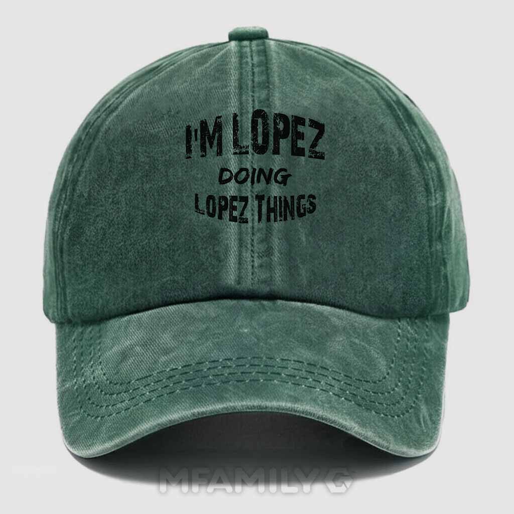 Lopez Doing Lopez Things Washed Baseball Cap