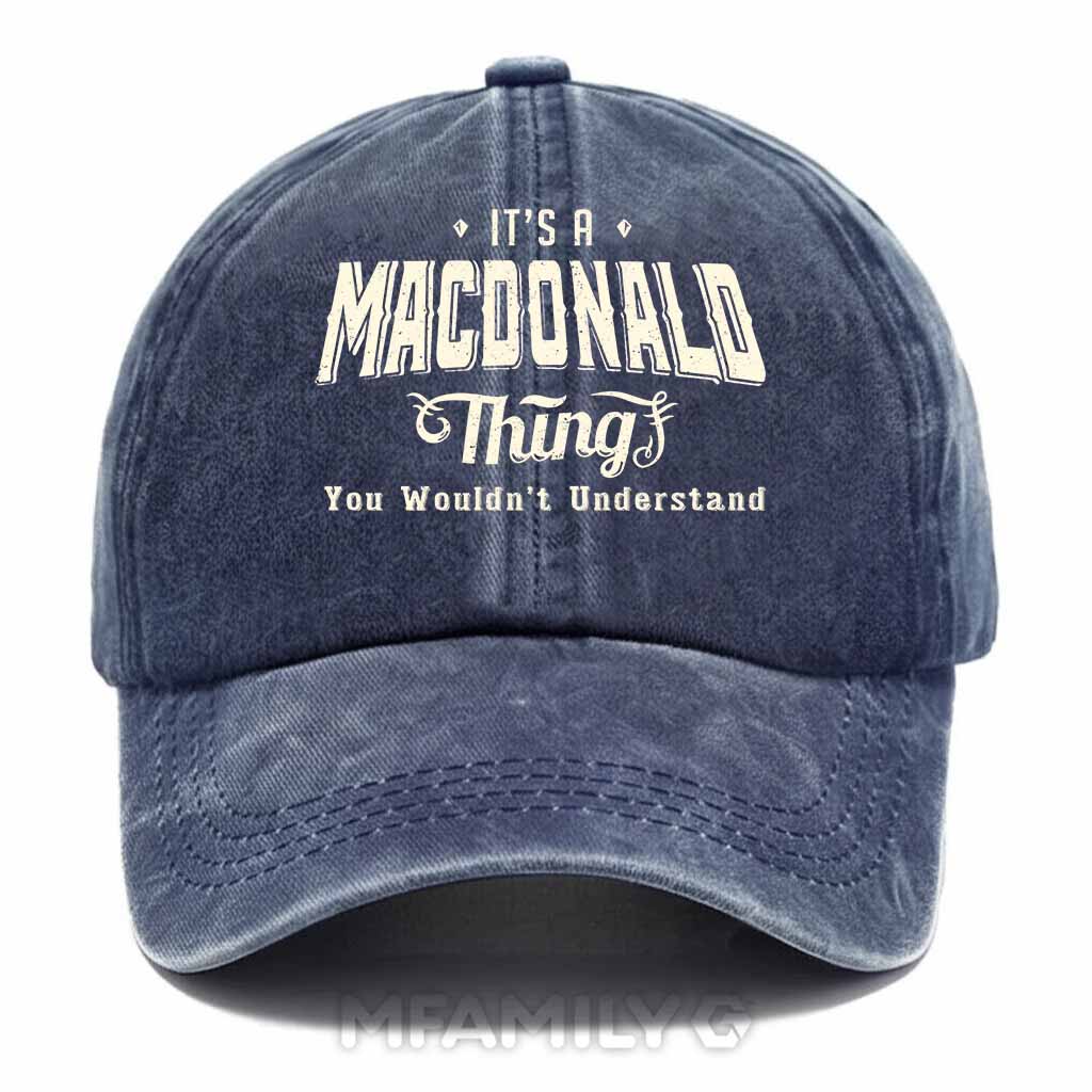 Macdonald Thing Washed Baseball Cap