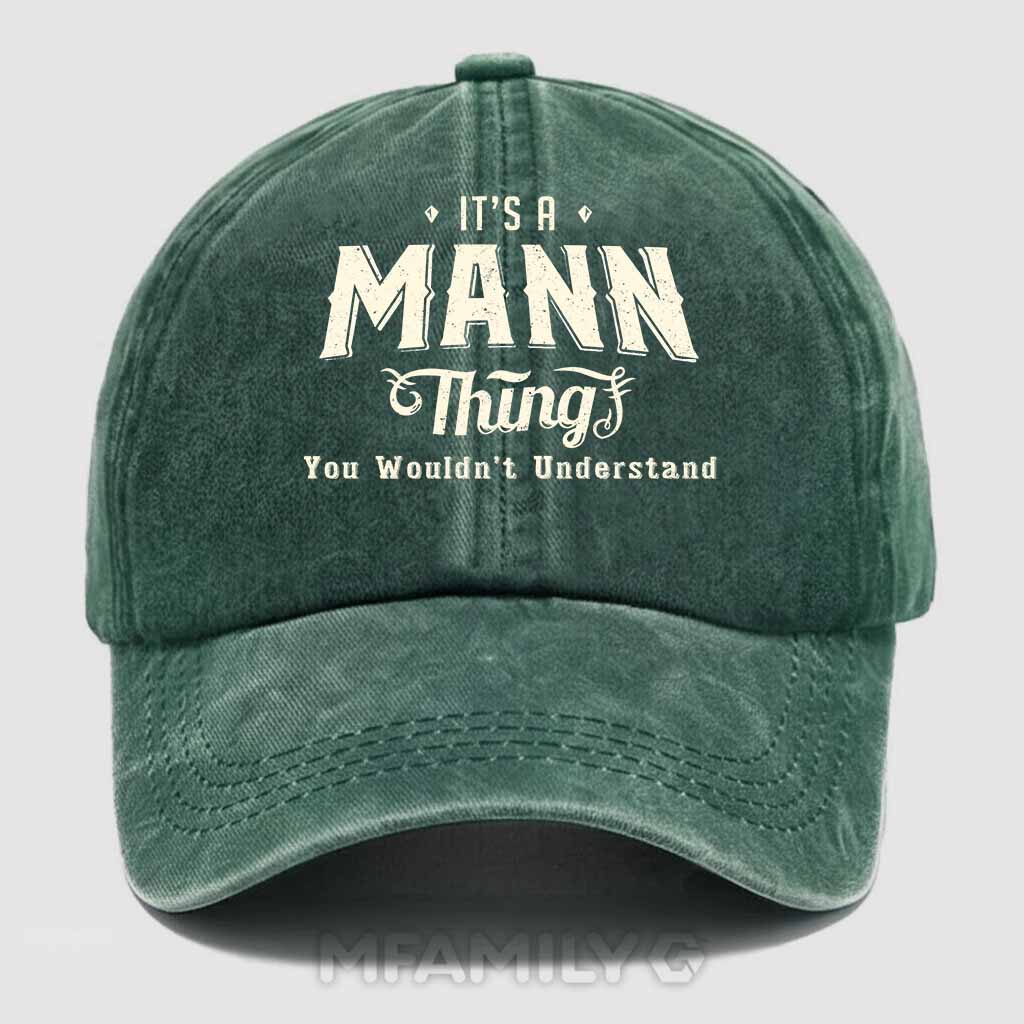 Mann Thing Washed Baseball Cap