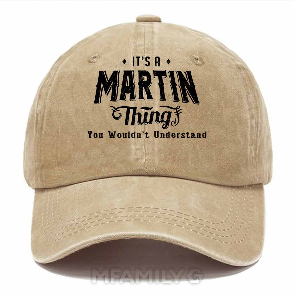 Martin Thing Washed Baseball Cap