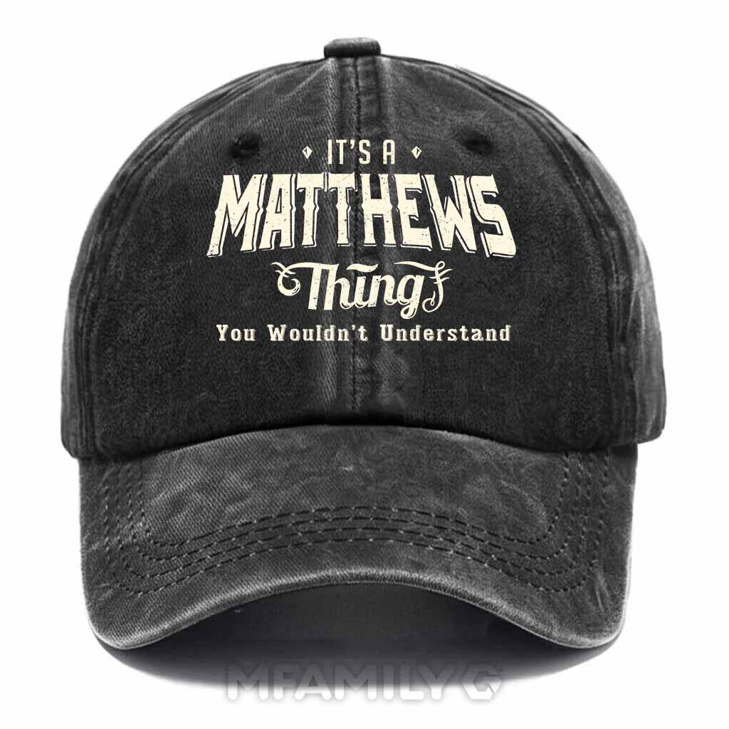 Matthews Thing Washed Baseball Cap