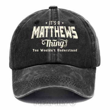 Matthews Thing Washed Baseball Cap