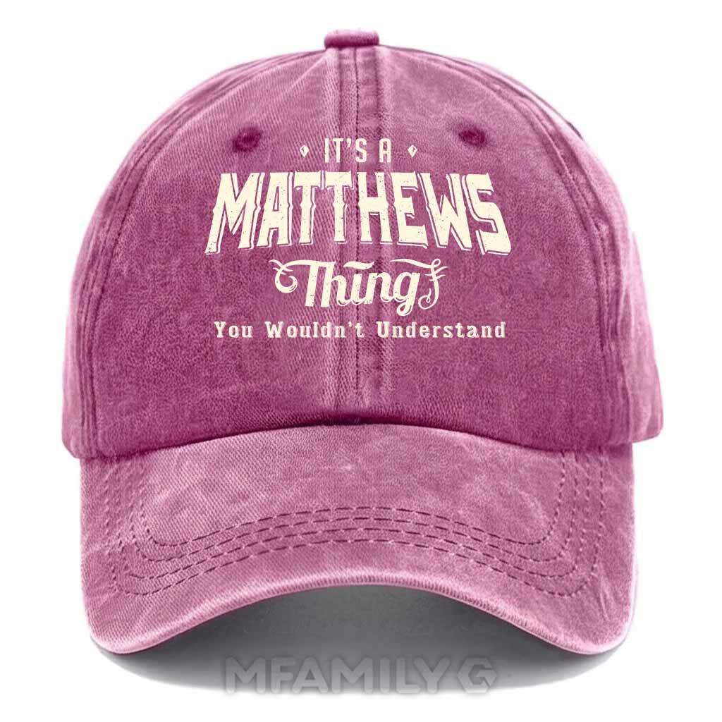 Matthews Thing Washed Baseball Cap