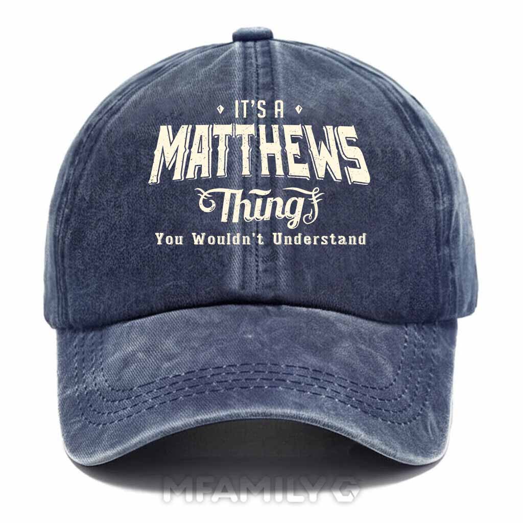 Matthews Thing Washed Baseball Cap