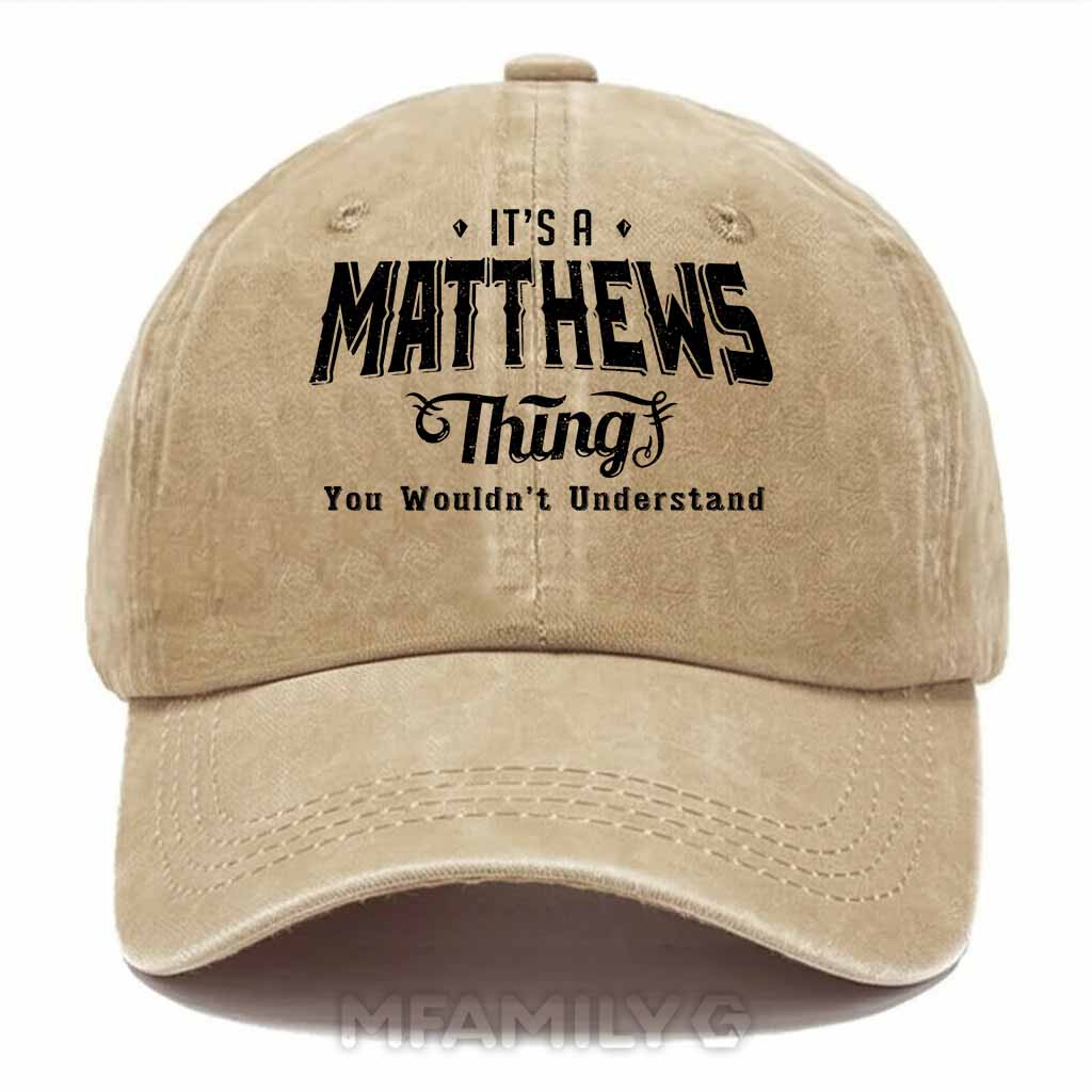 Matthews Thing Washed Baseball Cap