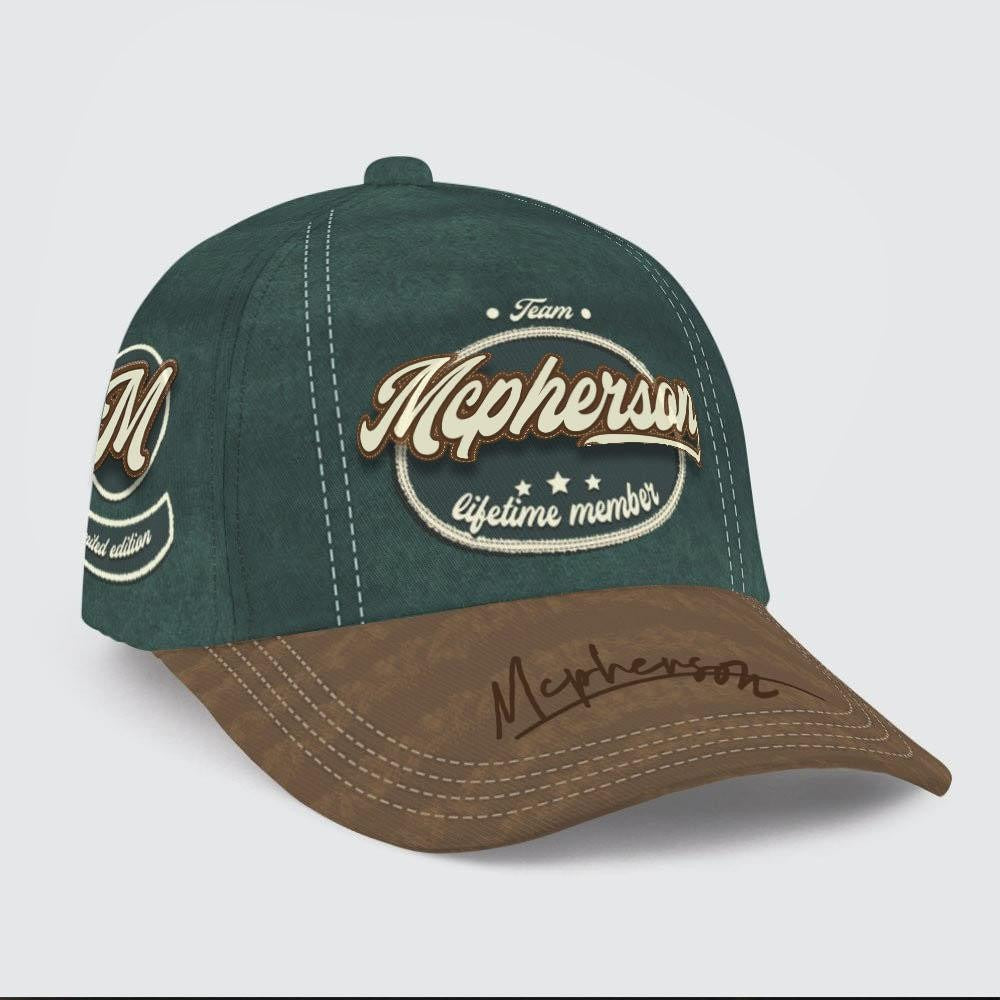 Mcpherson Vintage Lifetime Member Baseball Cap