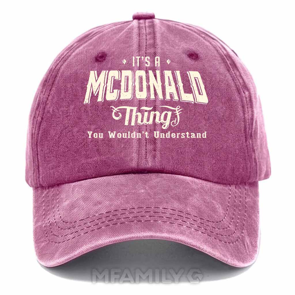 McDonald Thing Washed Baseball Cap