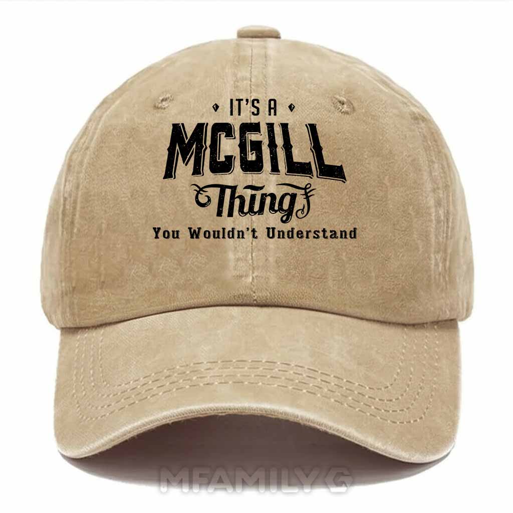 Mcgill Thing Washed Baseball Cap