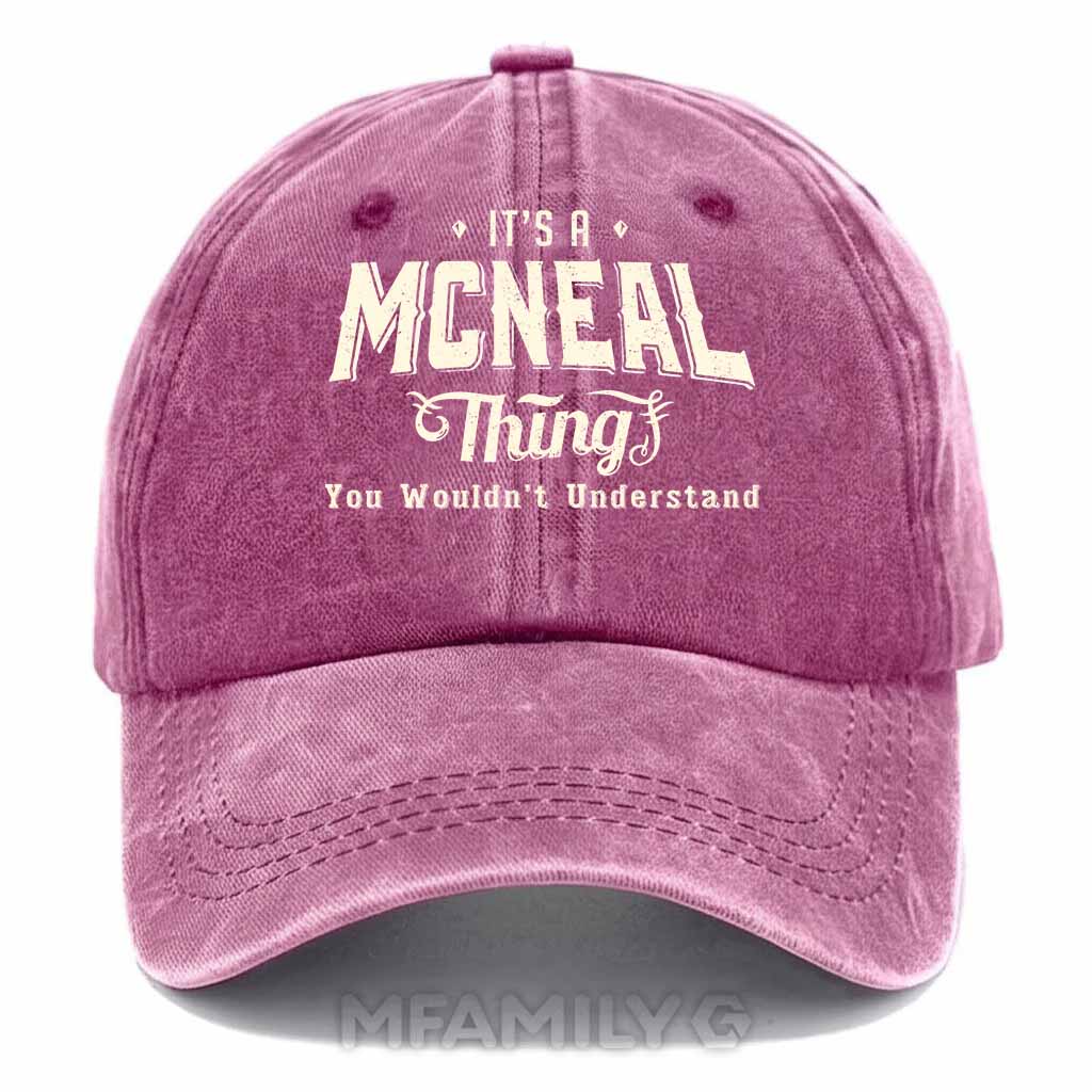 Mcneal Thing Washed Baseball Cap
