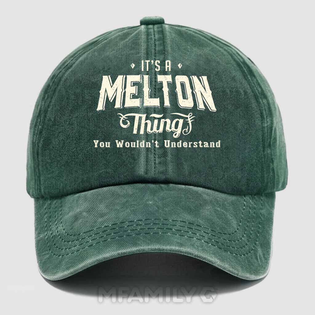 Melton Thing Washed Baseball Cap