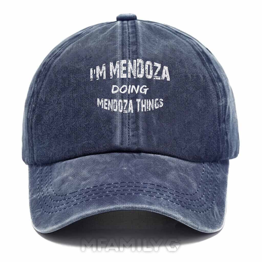 Mendoza Doing Mendoza Things Washed Baseball Cap