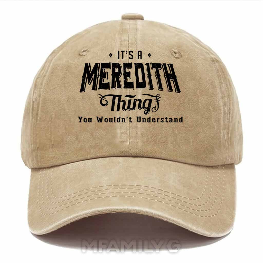 Meredith Thing Washed Baseball Cap
