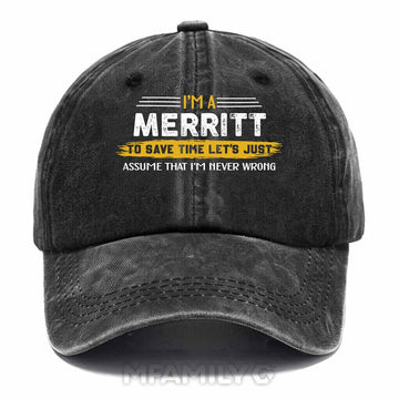 Merritt Never Wrong Washed Baseball Cap