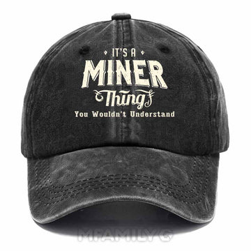 Miner Thing Washed Baseball Cap