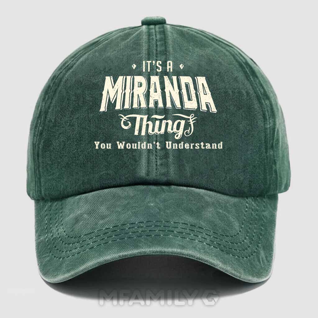 Miranda Thing Washed Baseball Cap