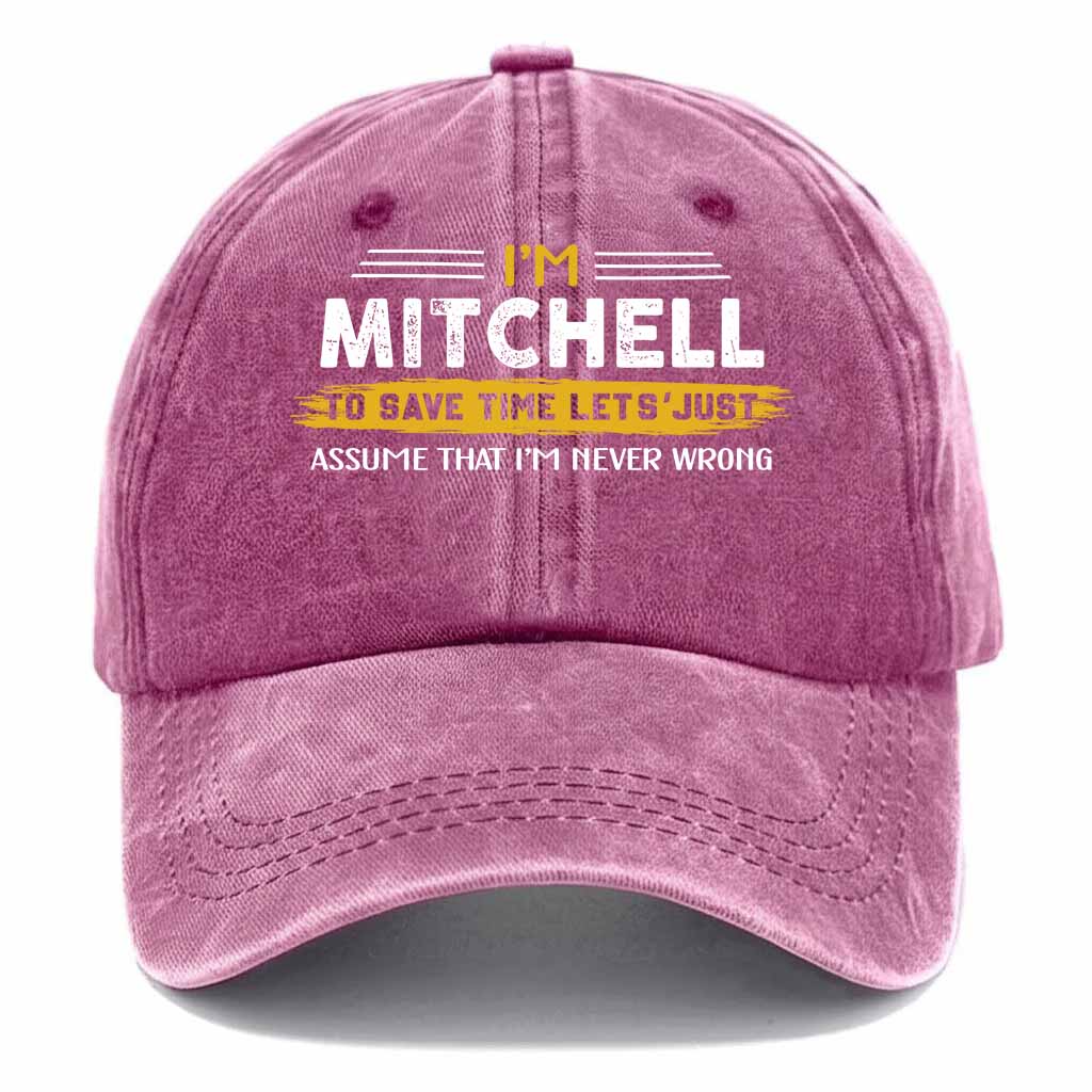 Mitchell Never Wrong Washed Baseball Cap