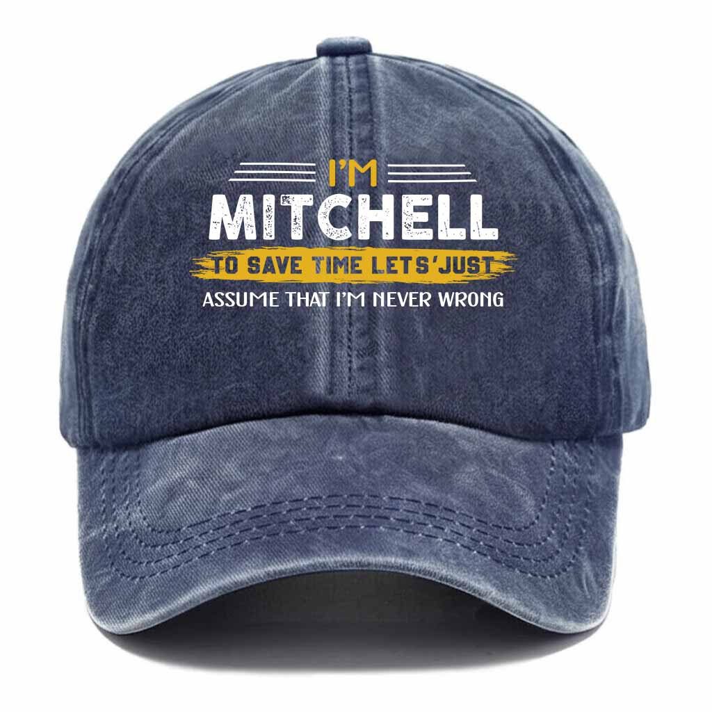 Mitchell Never Wrong Washed Baseball Cap