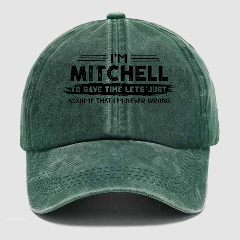 Mitchell Never Wrong Washed Baseball Cap