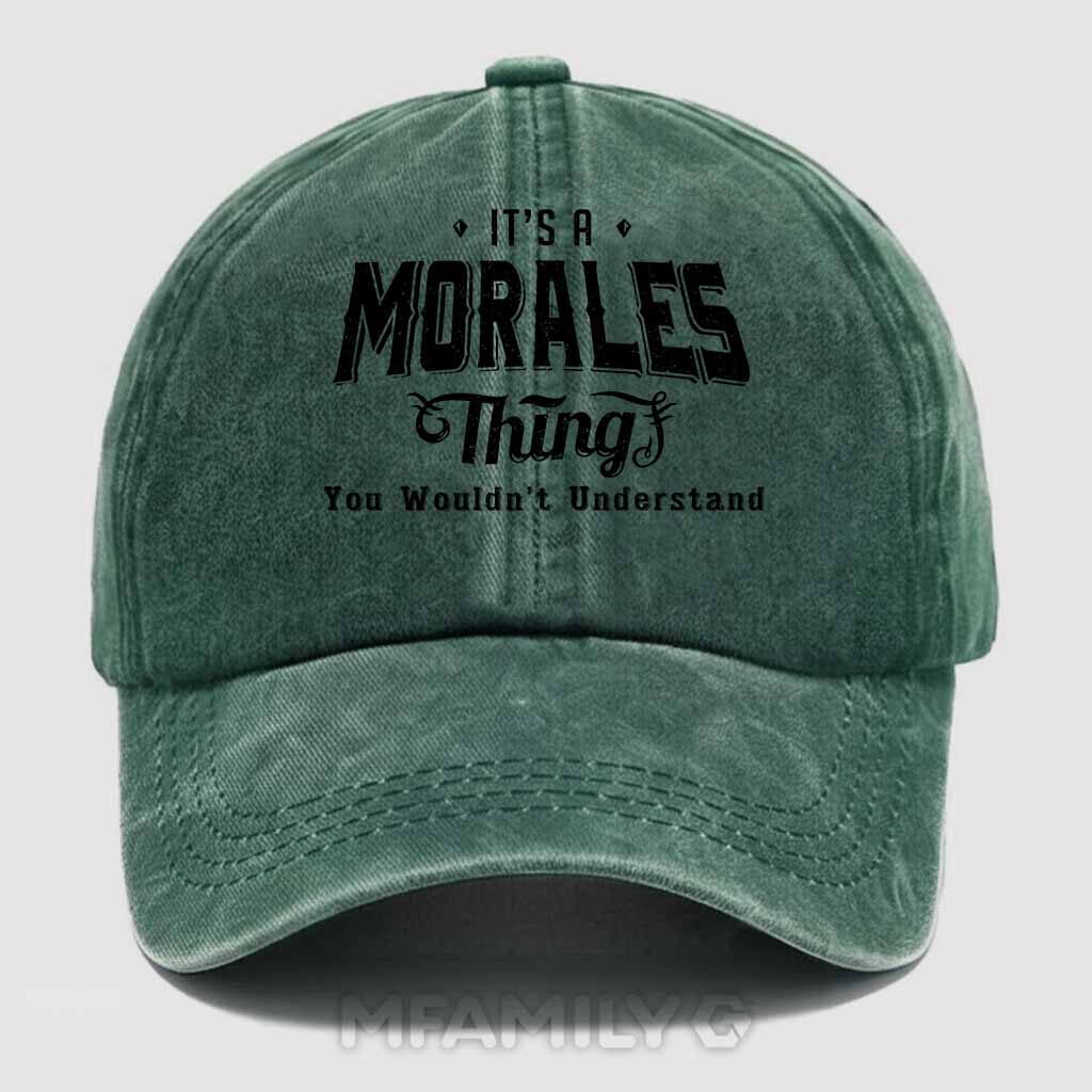 Morales Thing Washed Baseball Cap