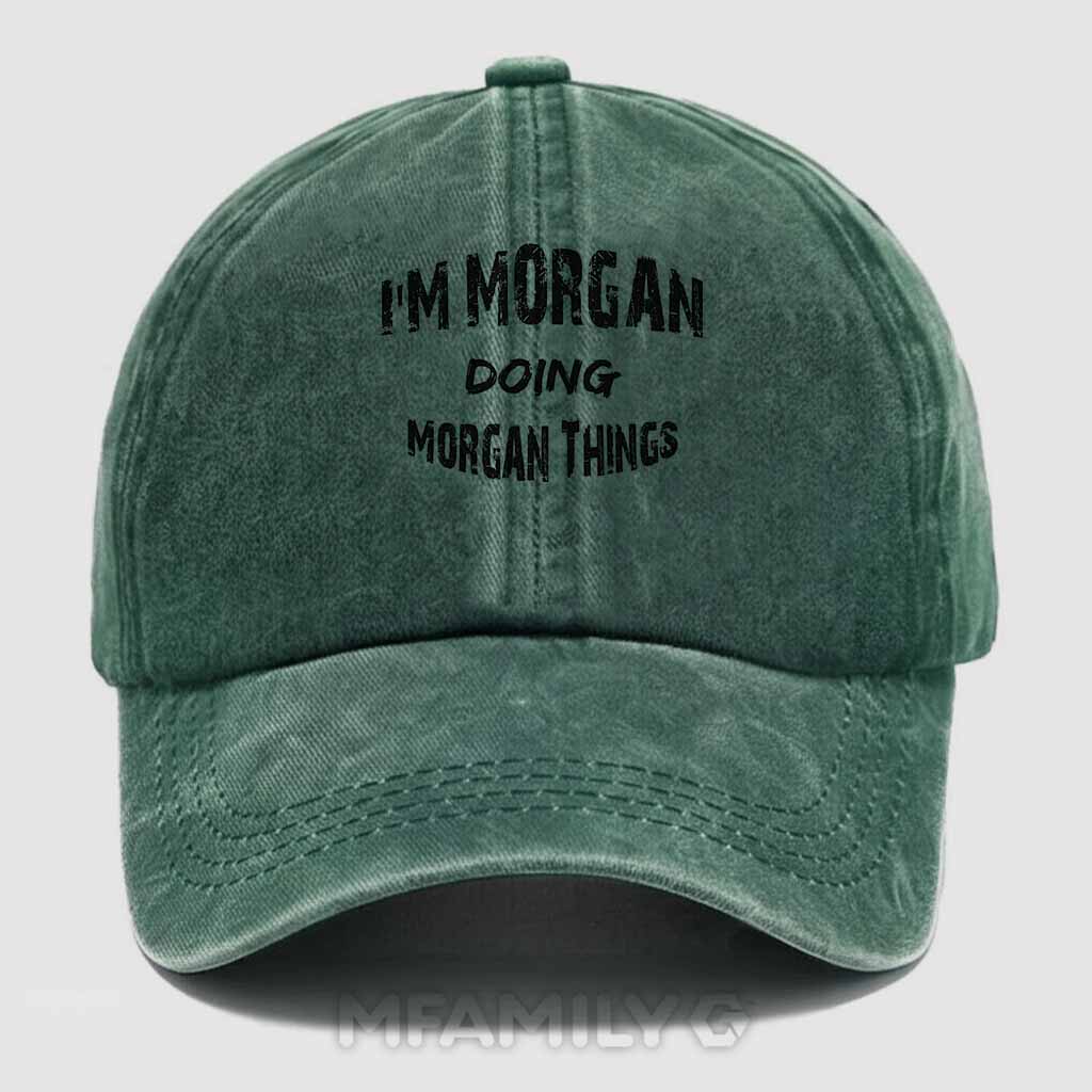 Morgan Doing Morgan Things Washed Baseball Cap