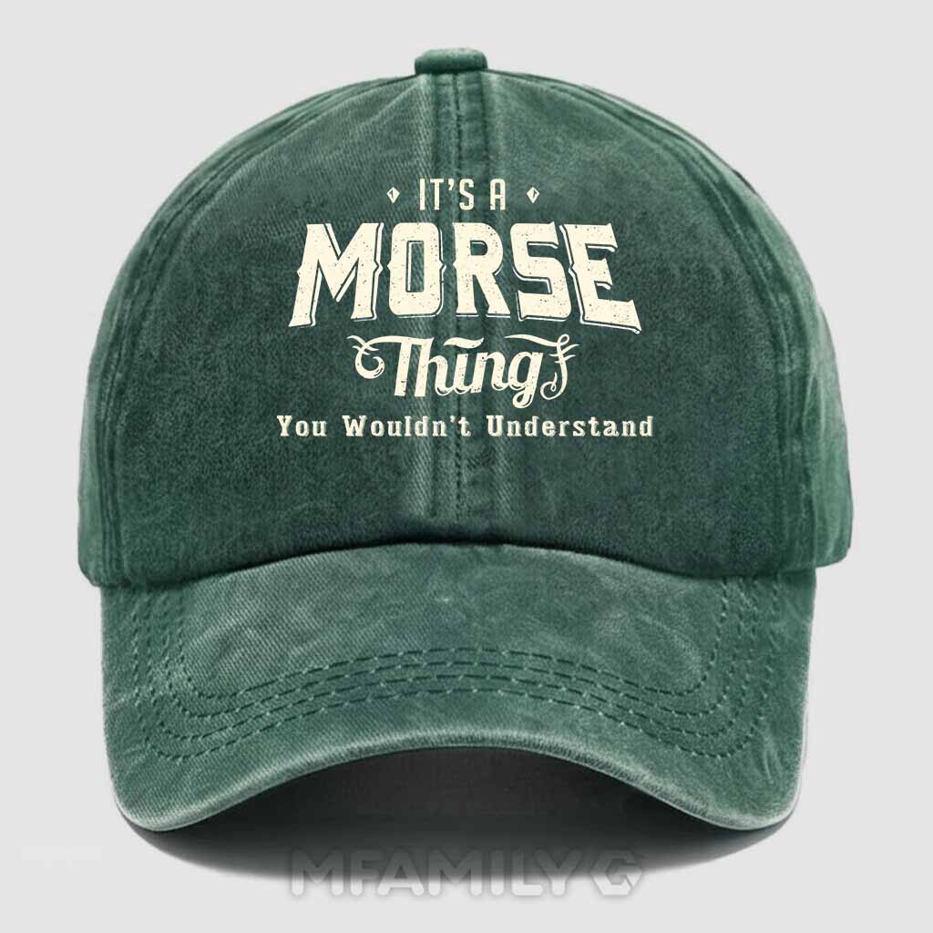 Morse Thing Washed Baseball Cap