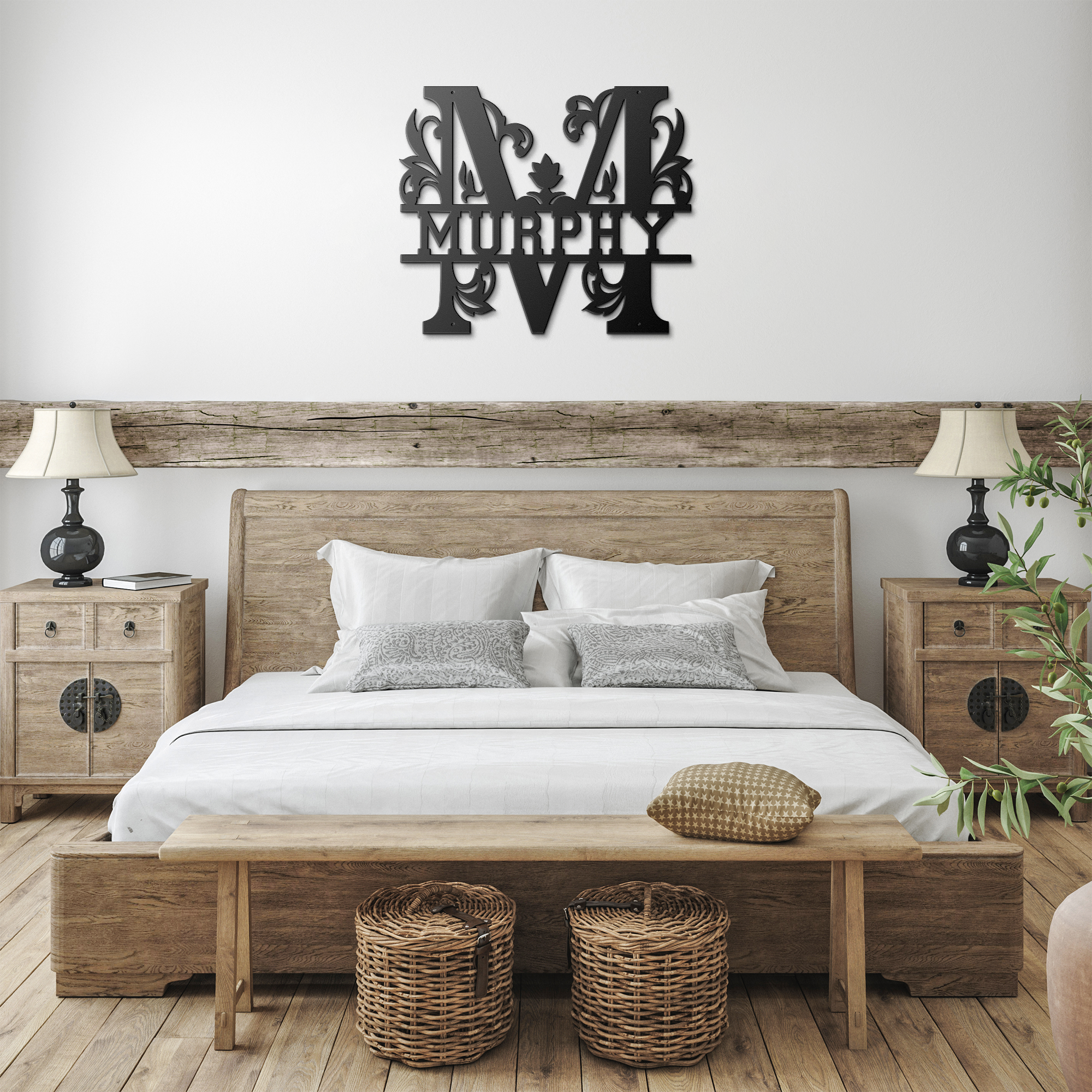 Murphy_Family_Monogram_Metal_Sign_Black_Farmhouse_Bedroom_Mockup.png