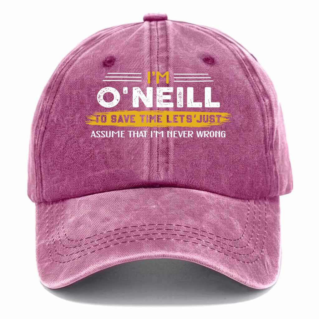 O'Neill Never Wrong Washed Baseball Cap