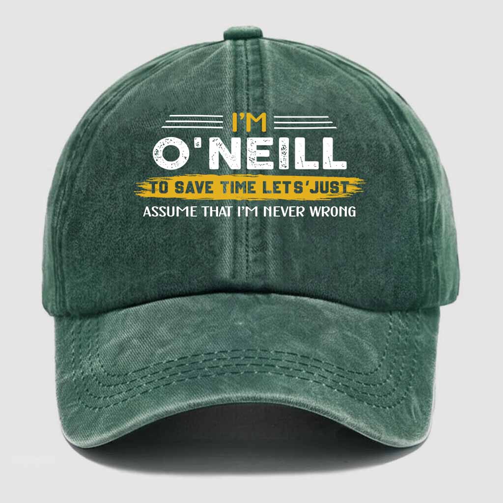 O'Neill Never Wrong Washed Baseball Cap