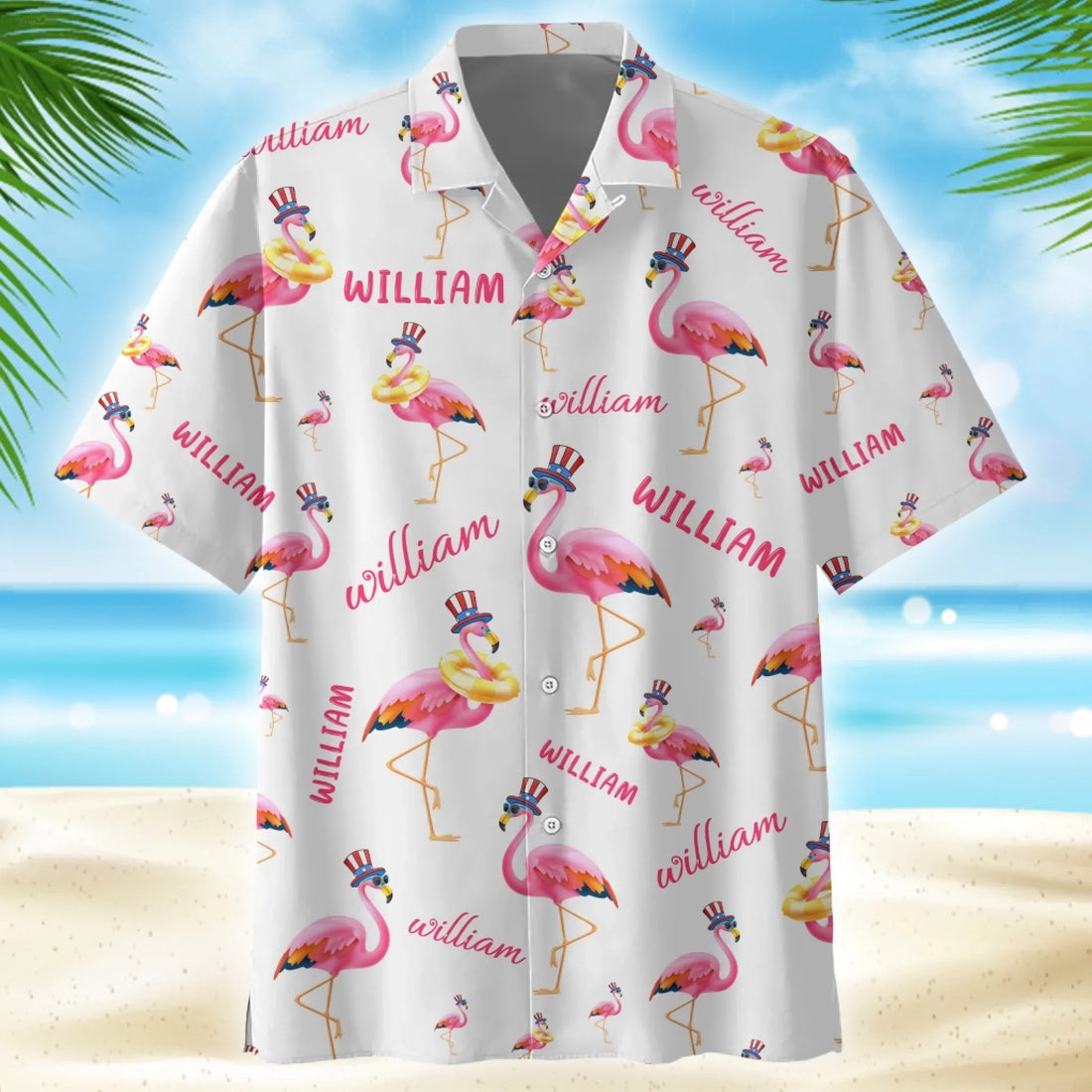 Personalized Williams Flamingoes Hawaiian Shirt