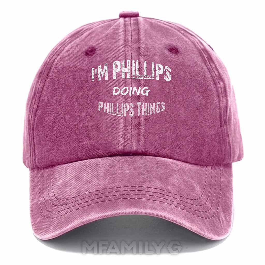 Phillips Doing Phillips Things Washed Baseball Cap