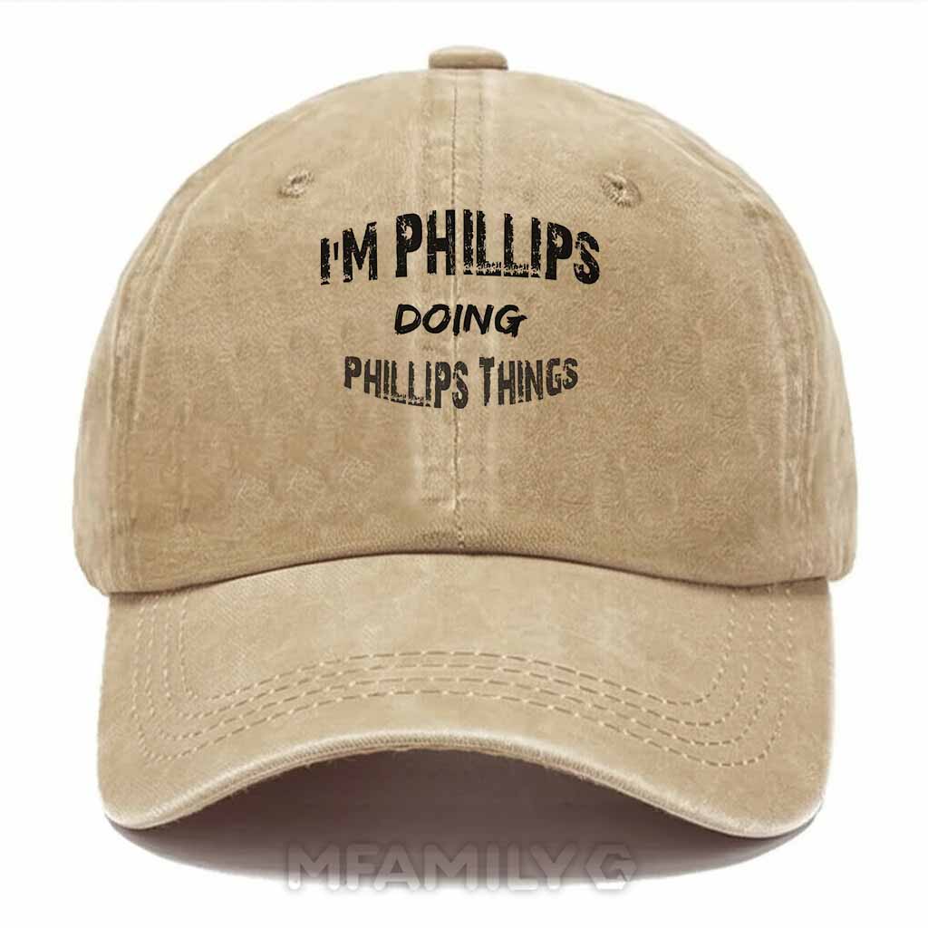 Phillips Doing Phillips Things Washed Baseball Cap