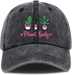 Plant Lady Vintage Washed Baseball Cap