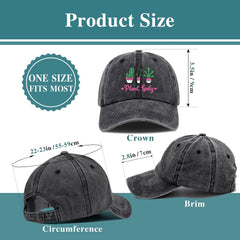 Plant Lady Vintage Washed Baseball Cap
