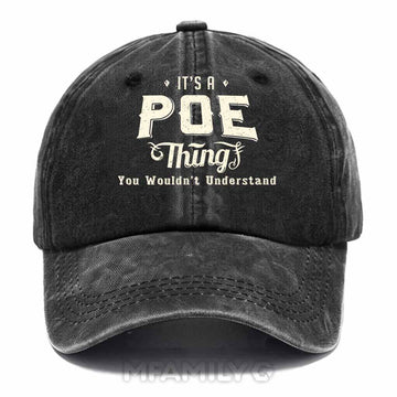 Poe Thing Washed Baseball Cap
