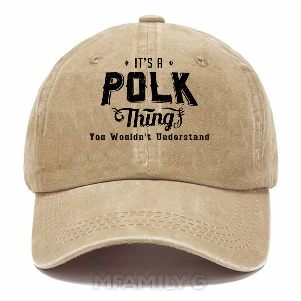 Polk Thing Washed Baseball Cap